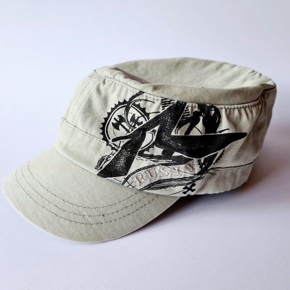 Rusty Accessories - Rusty VINTAGE Light Khaki Green Cap Hat OSFM